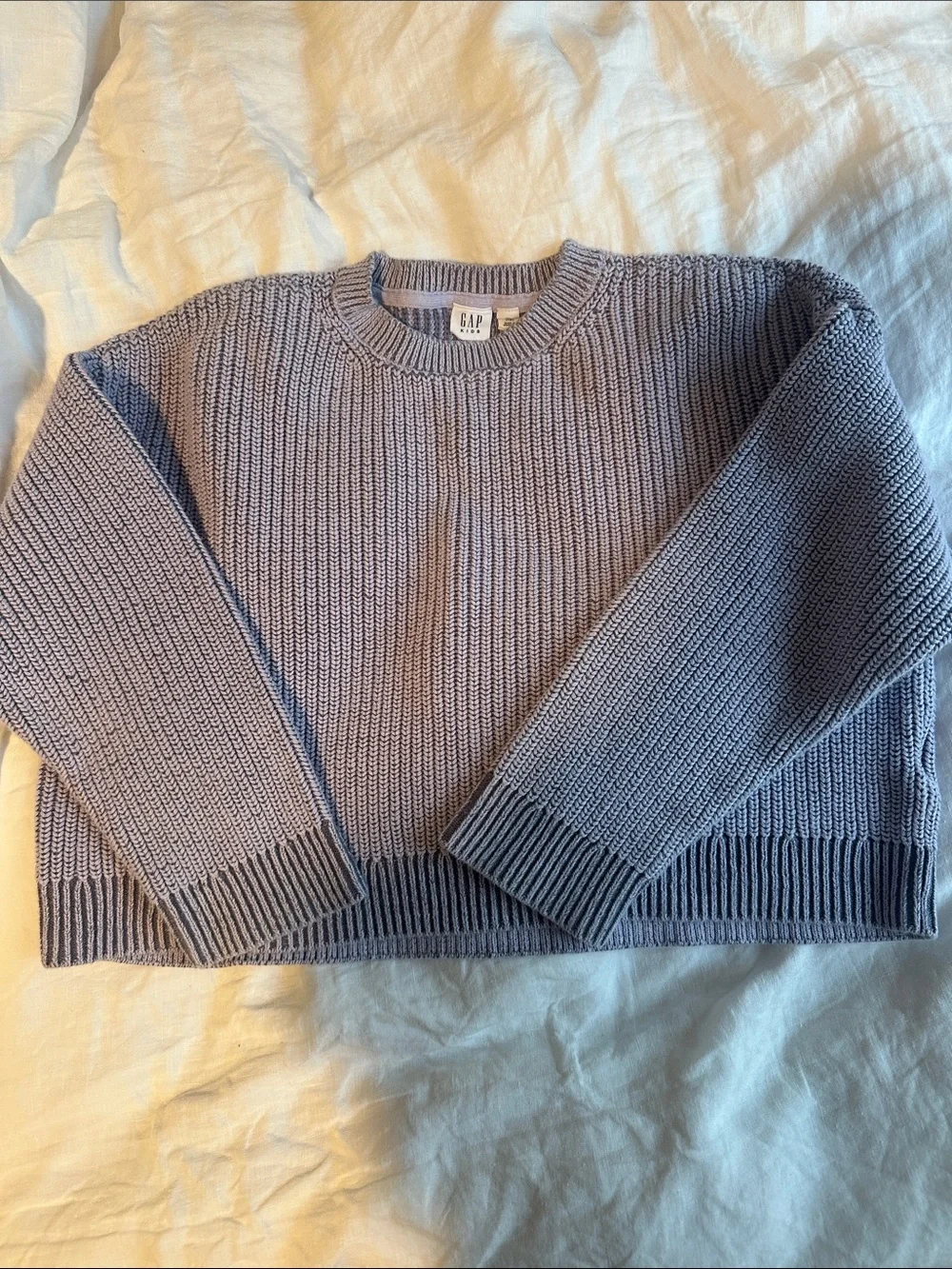 GAP Lavender Crewneck Knit Sweater